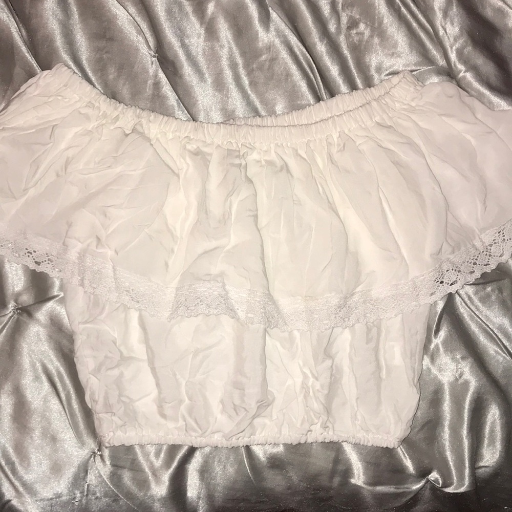 Wet seal white crop top
